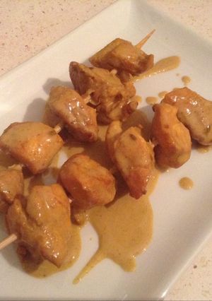 A picture of Chicken Satay.