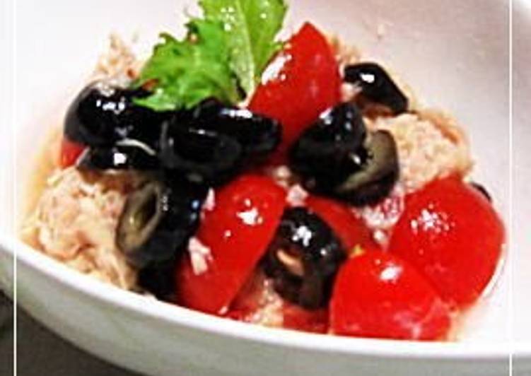 Steps to Prepare Marinated Olives and Tomatoes Tasty