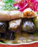 Bánh ít gói lá chuối nhân đậu xanh,thịt heo,nấm mèo