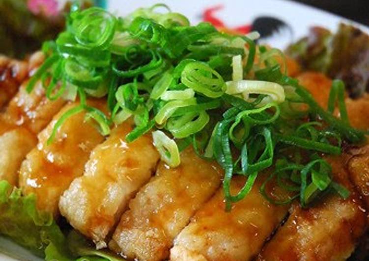 Recipe of Super Quick Homemade Ginza-Style Chari Haipin (Sweet and Sour Pork Chop)