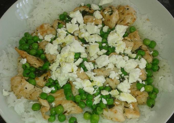 Greek style turkey rice