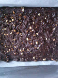 A picture of Dark chocolate PB fudge.