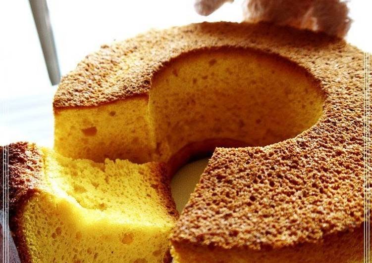 How to Prepare Super Quick Homemade Halloween Kabocha Squash Chiffon Cake