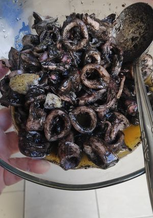 Foto resep Cumi masak tinta