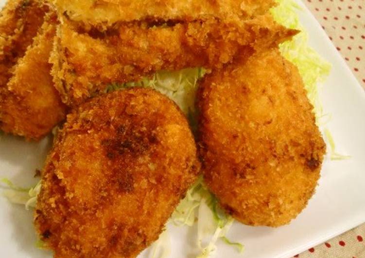Recipe of Awsome Crab Cream Croquettes Made with Healthy Soy Milk | This is Recipe So Great You Must Attempt Now !!