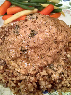 A picture of Creamy Balsamic and Herb Chicken.