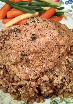 A picture of Creamy Balsamic and Herb Chicken.
