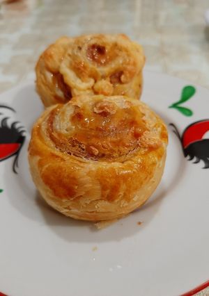Foto resep Puff Pastry Smoked Beef Roll