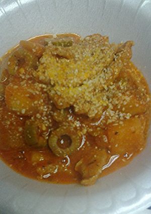A picture of Eggplant and beef.