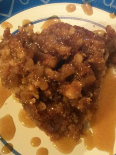 A picture of Caramel Walnut Cake.
