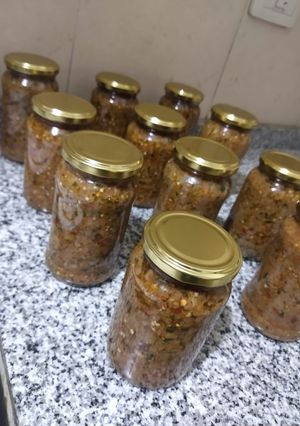 Una foto de Berenjenas al escabeche en tiritas 🍆