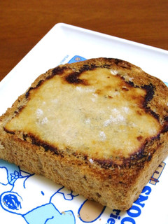 A picture of [Bread] I can't believe it's not cheese! Toast with Sake Lees.