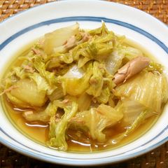A picture of Simple Bok Choy and Tuna Simmer.