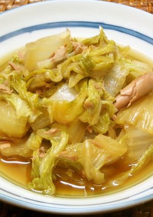 A picture of Simple Bok Choy and Tuna Simmer.