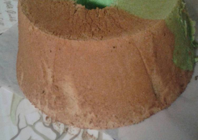 Resep Chiffon putih telur 2 rasa yang Enak Banget
