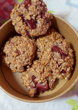 Una foto de Galletas De Frutillas 🍓 Con Avena