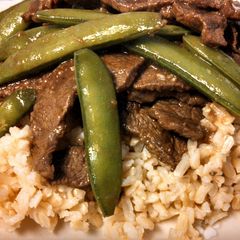 Stir-Fry Beef with Sugar Snap Peas A picture of Stir-Fry Beef with Sugar Snap Peas.
