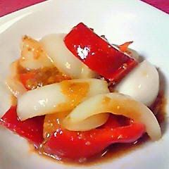 A picture of Onion and Bell Pepper Miso Stir Fry - Great in Bentos.