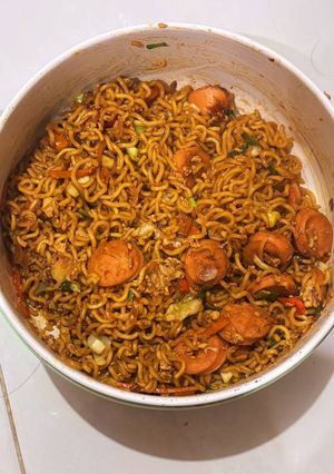 Foto resep Mie Goreng Sosis Keju