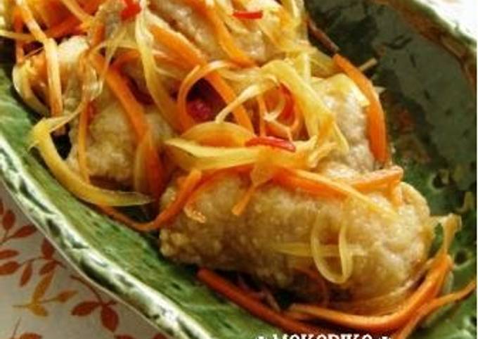 Easiest Way to Prepare Speedy Cod Fillets in Nanban Sauce with Veggies