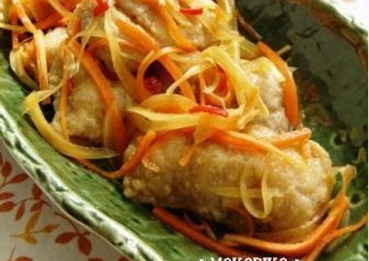 Easiest Way to Prepare Quick Cod Fillets in Nanban Sauce with Veggies