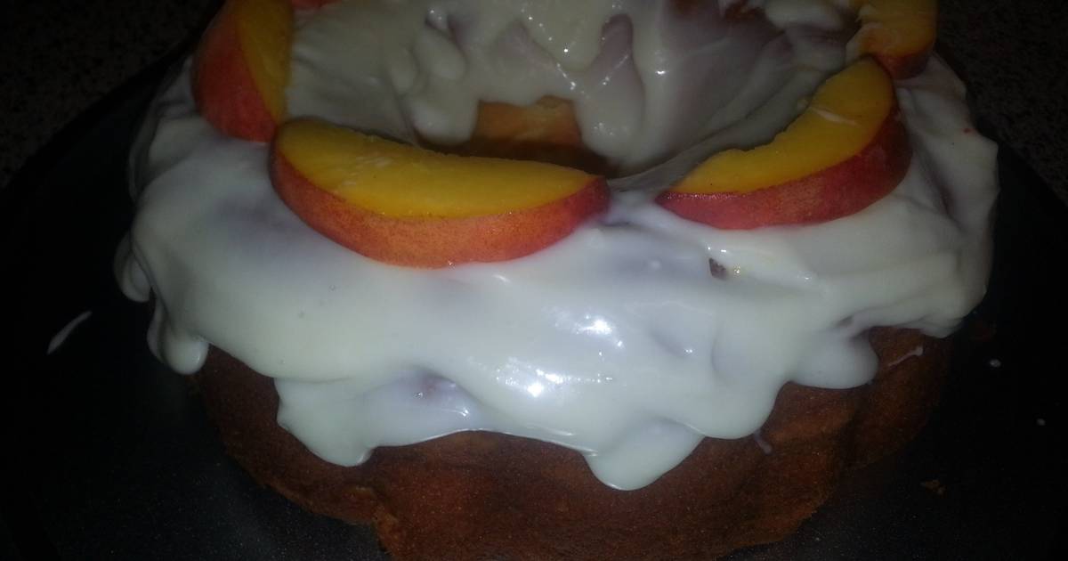 Peach Upside-Down Bundt Cake Recipe by Taylor Haston - Cookpad