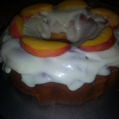 A picture of Peaches and Cream Bundt Cake.