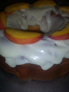 A picture of Peaches and Cream Bundt Cake.