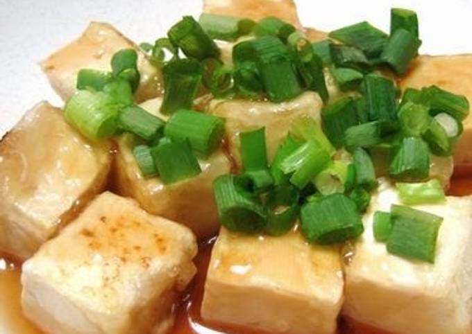 Recipe of Award-winning Agedashi Tofu in a Single Frying Pan