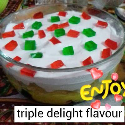 Triple Delight Flavour Recipe By Uzma Touseef Cookpad