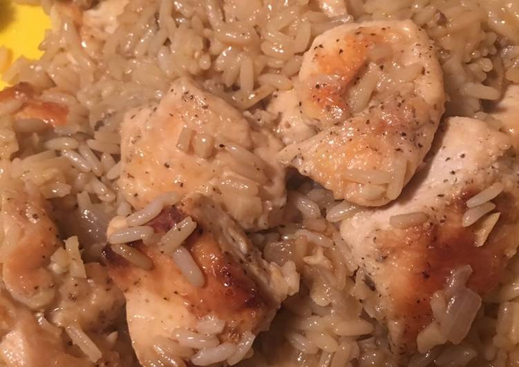 Recipe of Ultimate Garlic chicken and rice