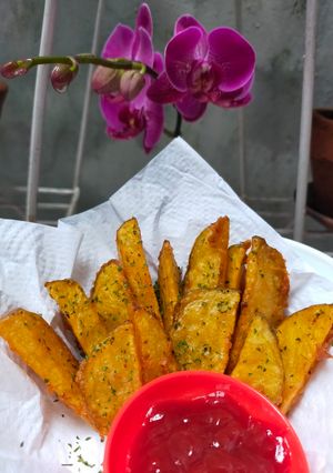 Foto resep Kentang Wedges Goreng