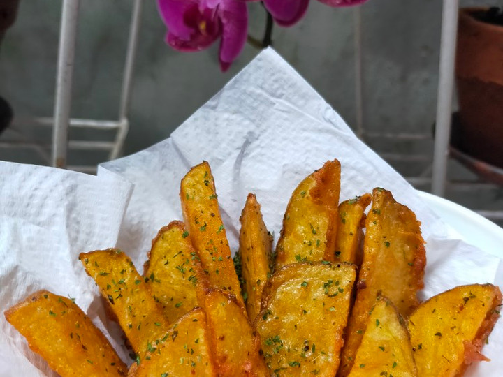Resep Kentang Wedges Goreng, Enak Banget
