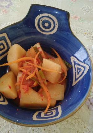 Foto resep Kimchi lobak (Cube radish kimchi/kkadugi)