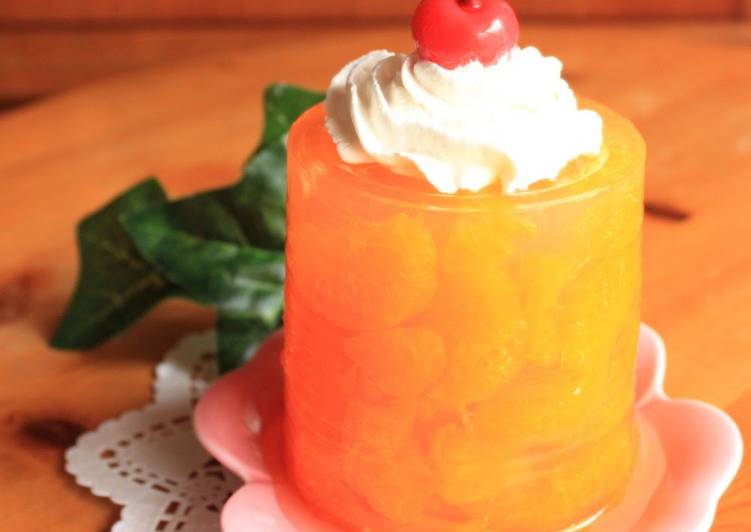 Recipe of Super Quick Homemade Mikan Tangerine Jello