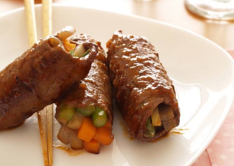Recipe of Award-winning Healthy Beef and Vegetable Rolls