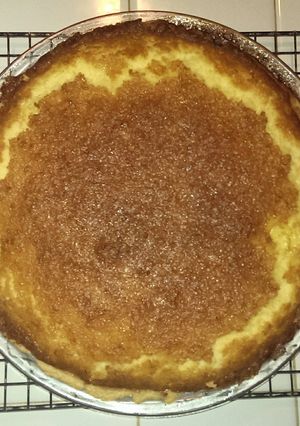 A picture of Buttermilk Chess Pie.