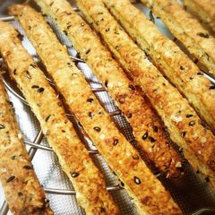 A picture of Macrobiotic Crispy Sake Lees Snack Sticks.