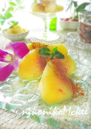 A picture of Beautiful Apple Honey Compote witth Shio-koji.