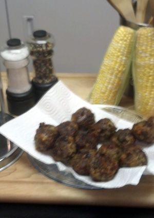 A picture of Goobers Boom Boom Smoked Gouda Meatballs.