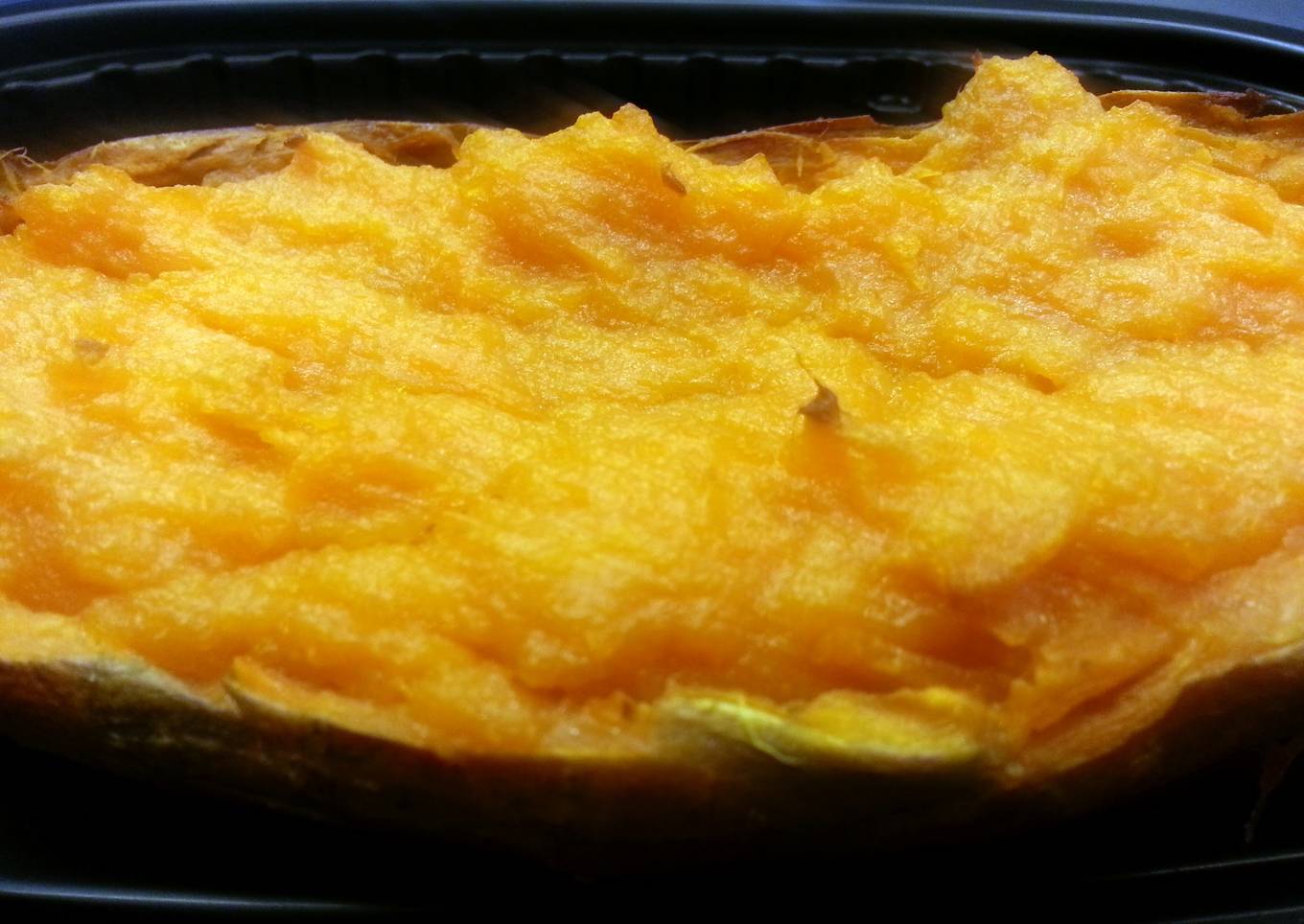 Sweet potatoes, twice roasted