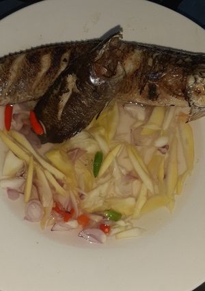 Foto resep Haruan dan Papuyu Baubar dengan Cacapan Mangga