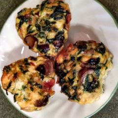 A picture of Mini Egg, Mushroom and Spinach Frittatas.