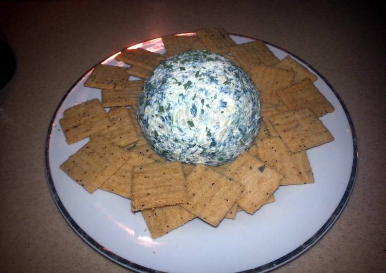 Steps to Make Speedy Spinach artichoke cheese ball