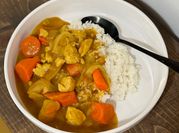 A picture of golden curry