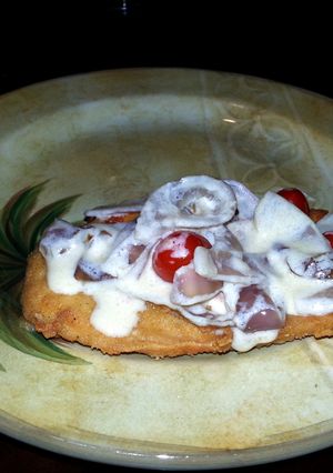 A picture of Fried Chicken Mascarpone.