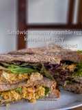 Sandwich creamy scramble egg kewpie hot spicy