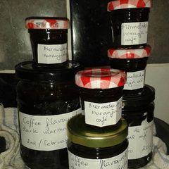 Coffee flavoured dark marmalade A picture of Coffee flavoured dark marmalade.