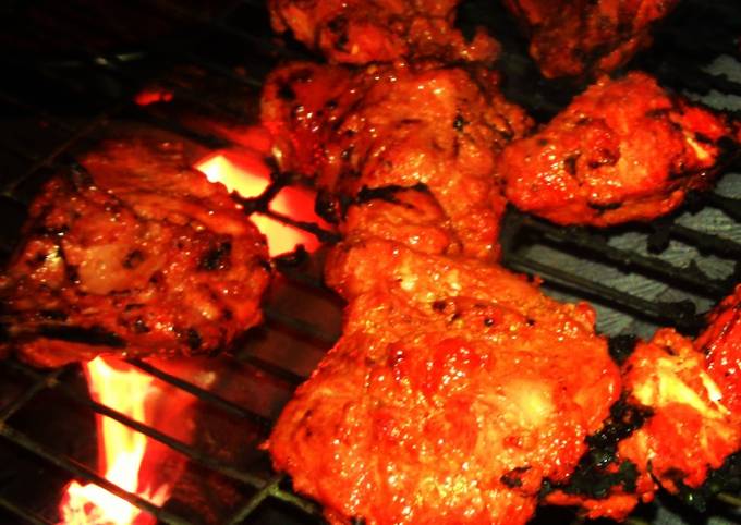 Steps to Prepare Favorite Spiced Indian Grilled Chicken