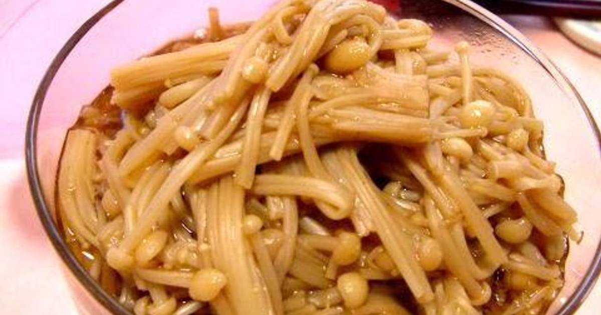 Comfort Food Easy Homemade Nametake (Marinated Enoki Mushrooms) Recipe